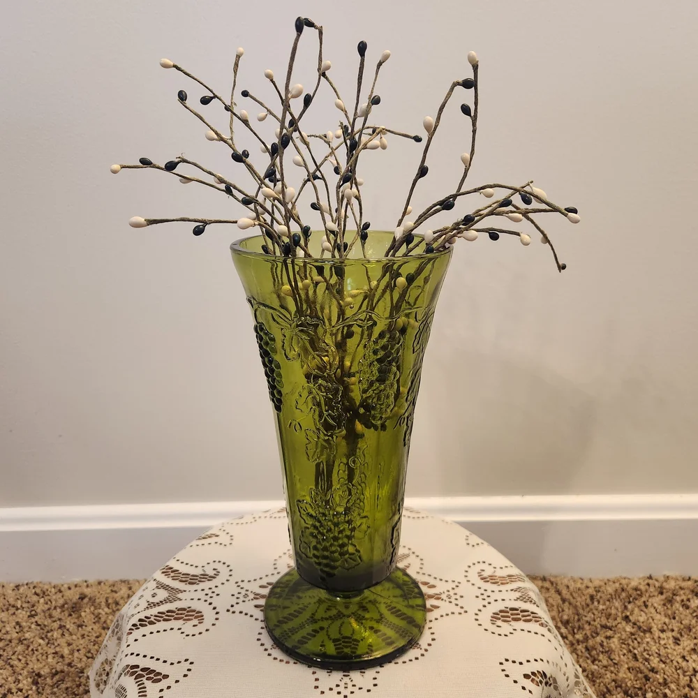 Indiana Glass Avocado Green 9.75